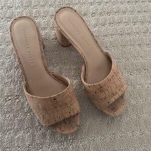 Veronica Beard cork Dali platform sandals